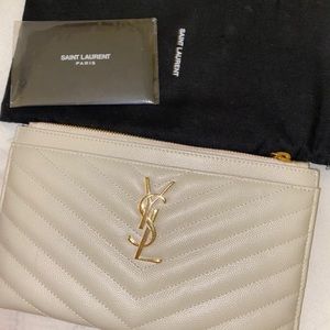 Saint Laurent monogram bill pouch